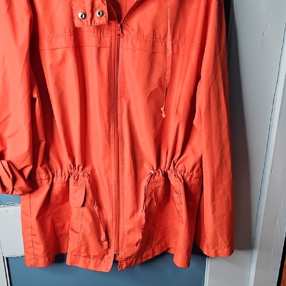 G H Bass Women's Peach Rain Utility Jacket XL - Picture 4 of 9